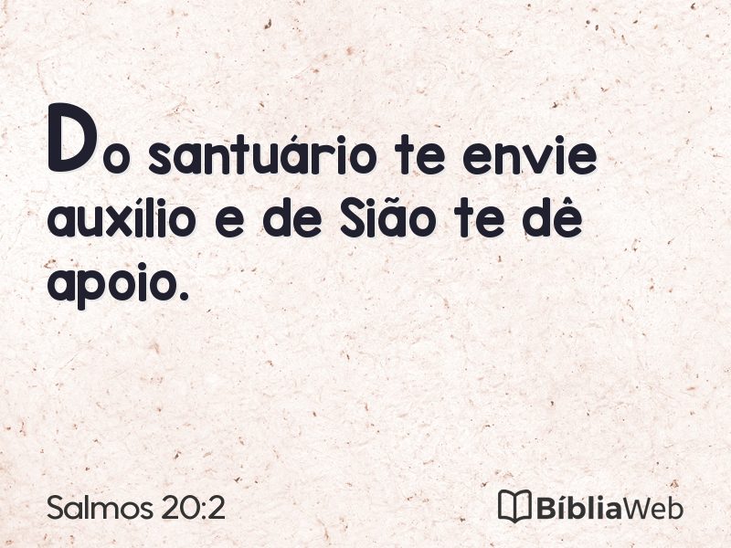 Salmos 20:2 em imagem para compartilhar