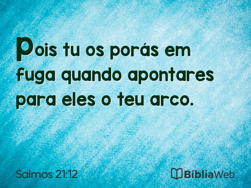 Salmos 21:12 em imagem para compartilhar