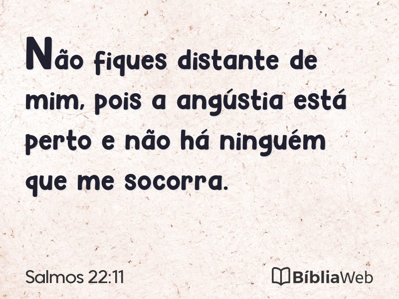 Salmos 22:11 em imagem para compartilhar
