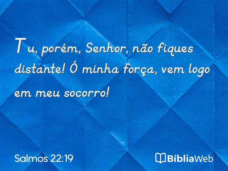 Salmos 22:19 em imagem para compartilhar