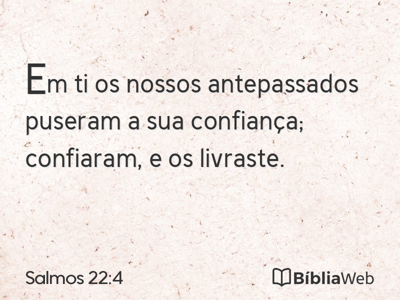 Salmos 22:4 em imagem para compartilhar
