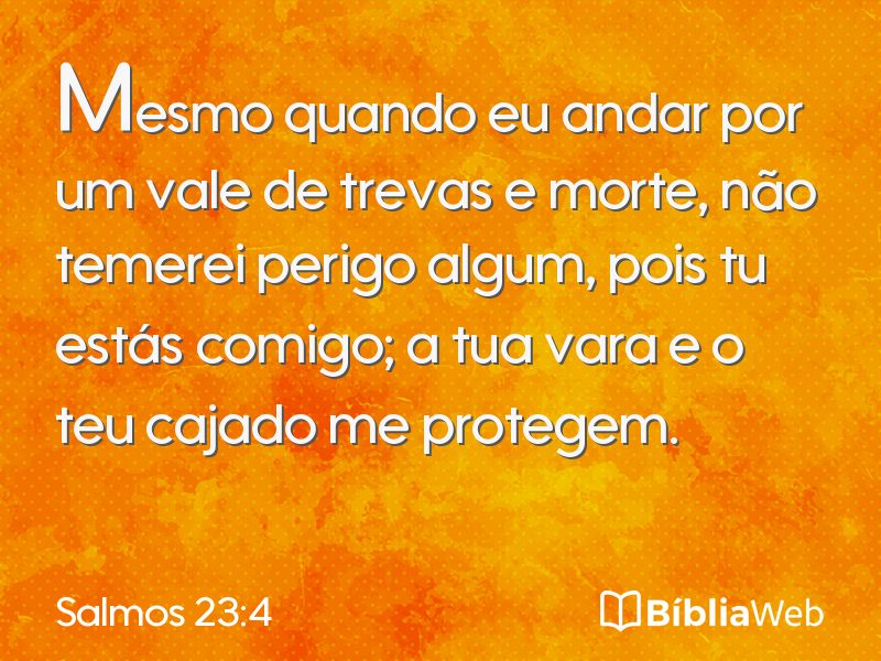 Salmos 23:4 em imagem para compartilhar