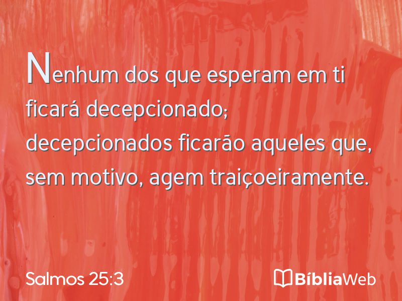 Salmos 25:3 em imagem para compartilhar