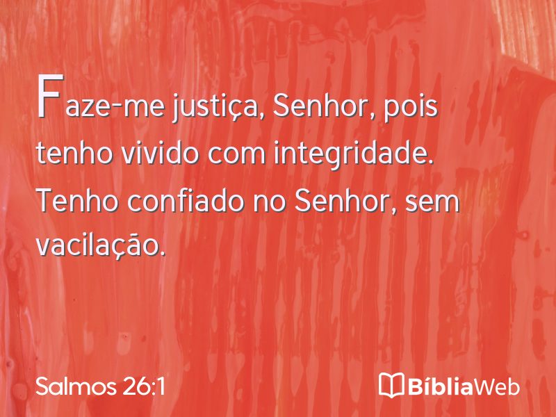 Salmos 26:1 em imagem para compartilhar