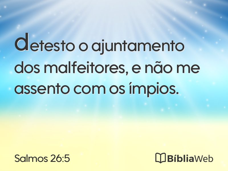 Salmos 26:5 em imagem para compartilhar