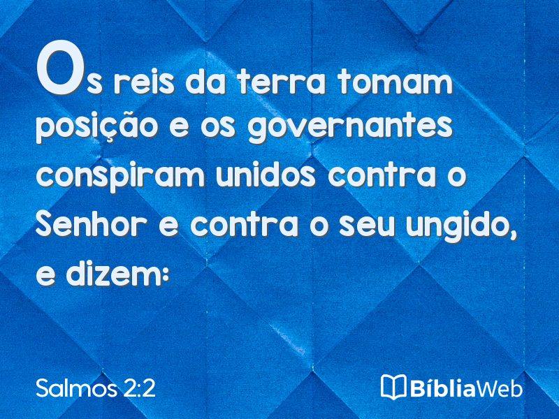 Salmos 2:2 em imagem para compartilhar