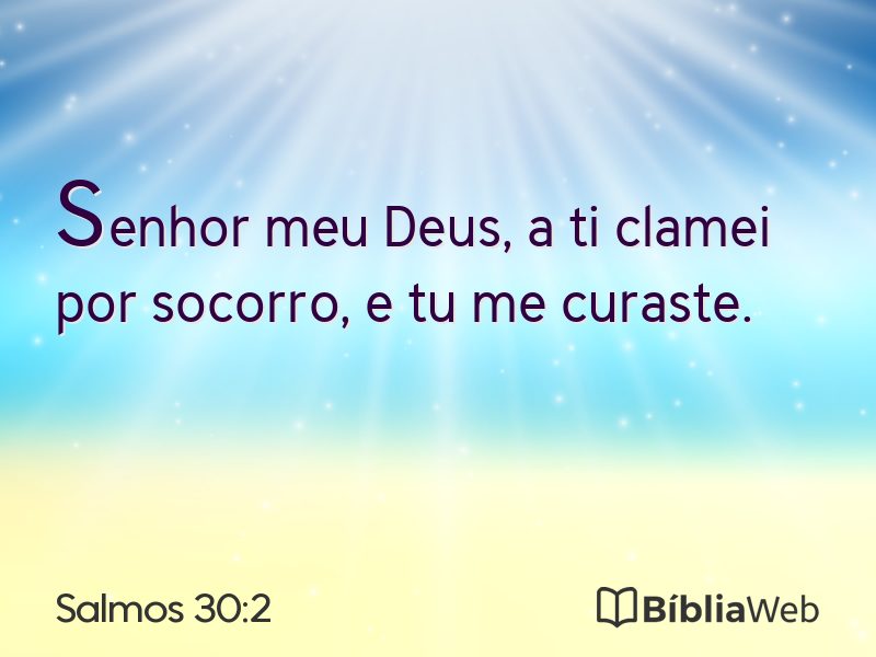 Salmos 30:2 em imagem para compartilhar