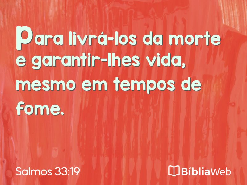 Salmos 33:19 em imagem para compartilhar
