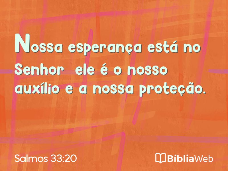 Salmos 33:20 em imagem para compartilhar