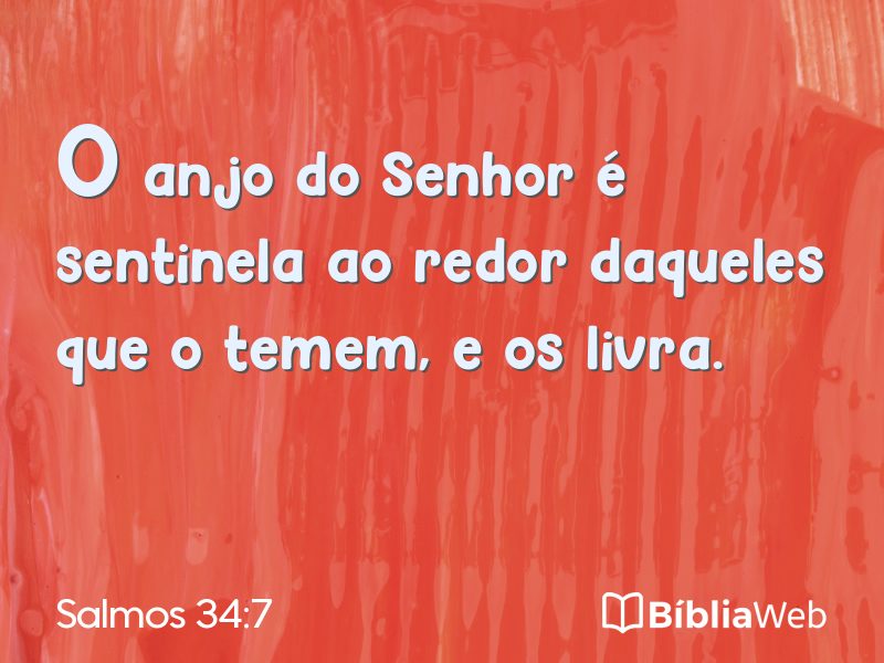 Salmos 34:7 em imagem para compartilhar
