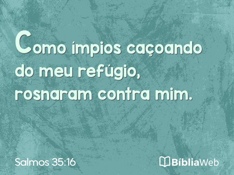Salmos 35:16 em imagem para compartilhar