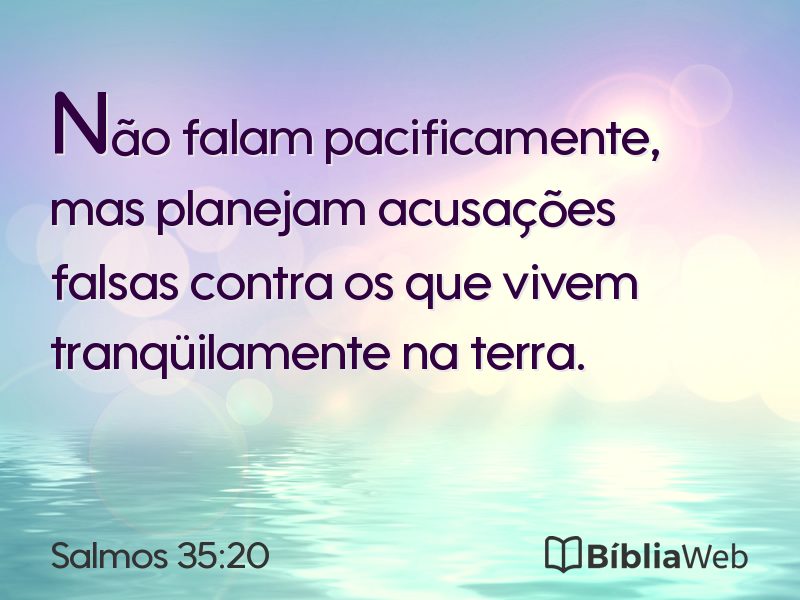 Salmos 35:20 em imagem para compartilhar