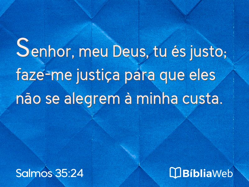 Salmos 35:24 em imagem para compartilhar