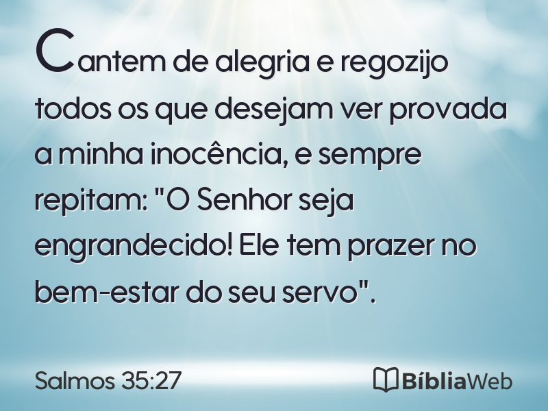 Salmos 35:27 em imagem para compartilhar