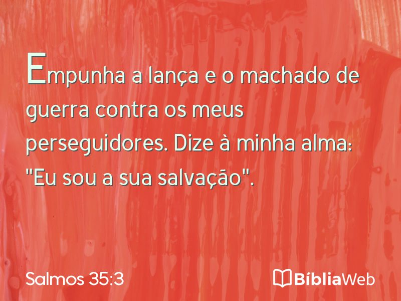 Salmos 35:3 em imagem para compartilhar