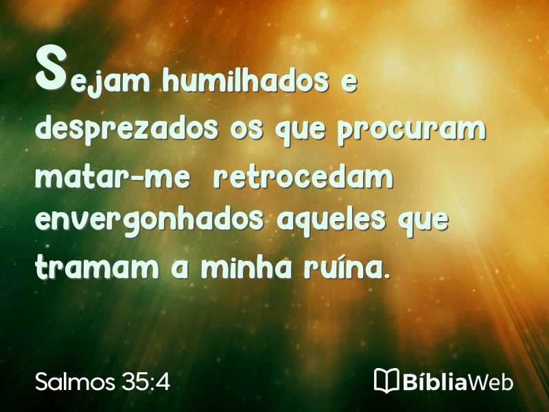 Salmos 35:4 em imagem para compartilhar