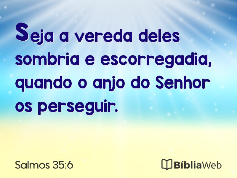 Salmos 35:6 em imagem para compartilhar
