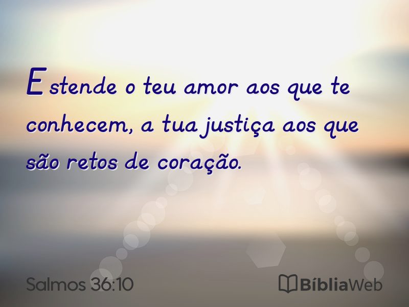 Salmos 36:10 em imagem para compartilhar