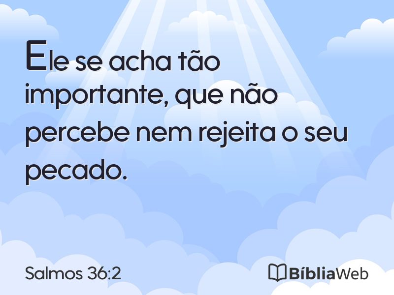 Salmos 36:2 em imagem para compartilhar