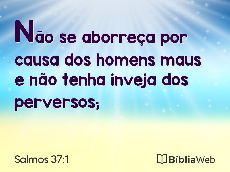 Salmos 37:1 em imagem para compartilhar