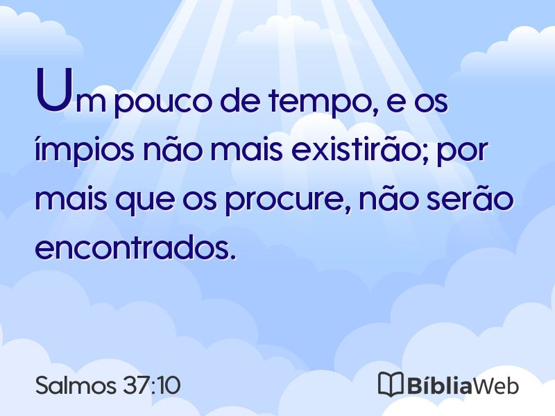 Salmos 37:10 em imagem para compartilhar