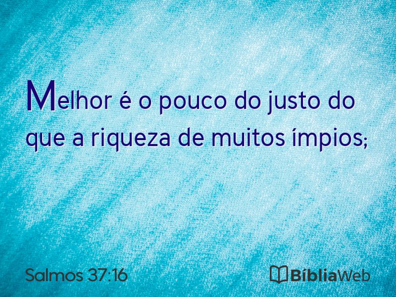 Salmos 37:16 em imagem para compartilhar