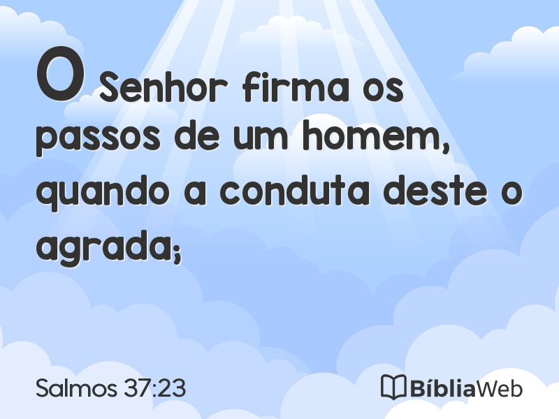 Salmos 37:23 em imagem para compartilhar