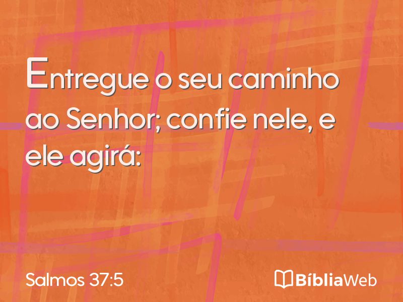 Salmos 37:5 em imagem para compartilhar