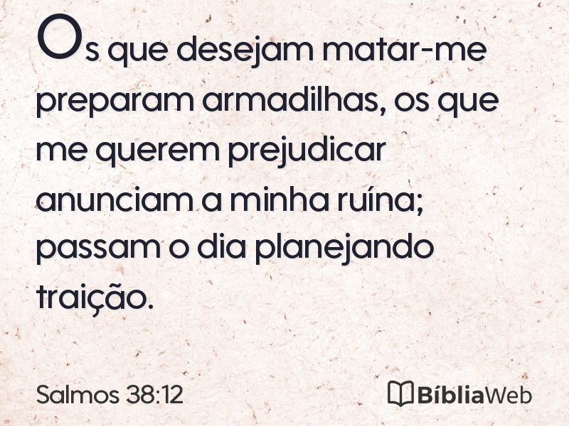 Salmos 38:12 em imagem para compartilhar