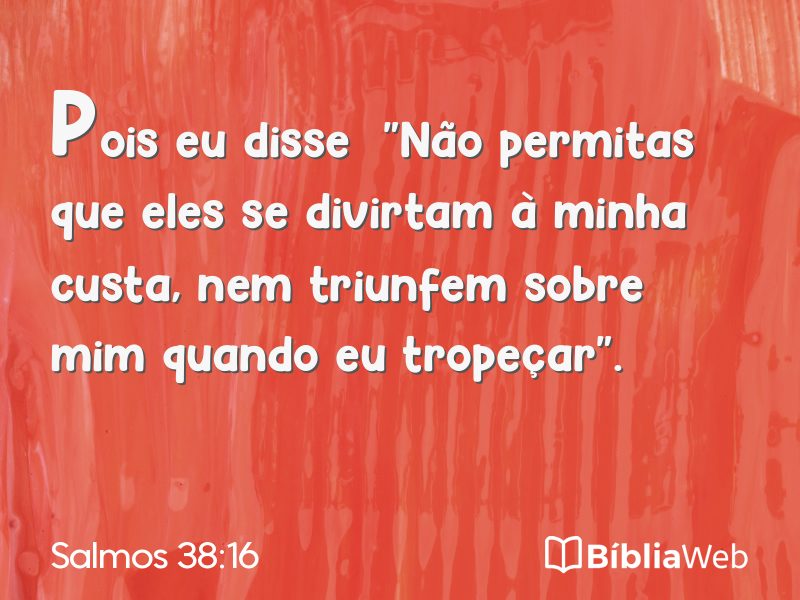 Salmos 38:16 em imagem para compartilhar