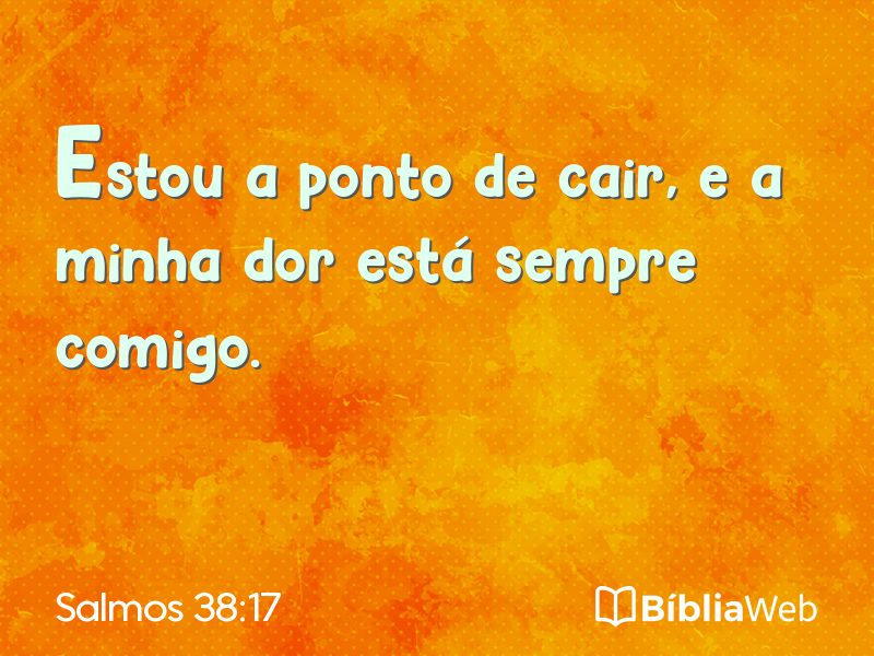 Salmos 38:17 em imagem para compartilhar