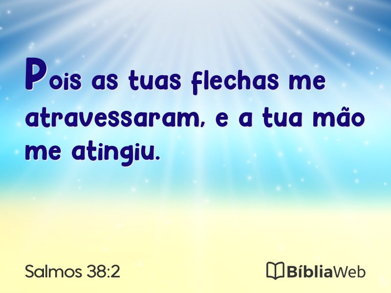 Salmos 38:2 em imagem para compartilhar