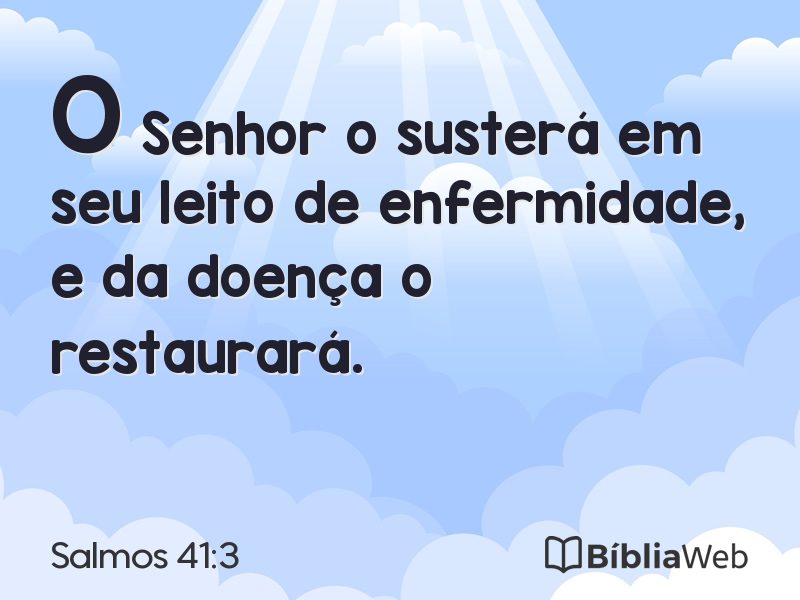 Salmos 41:3 em imagem para compartilhar
