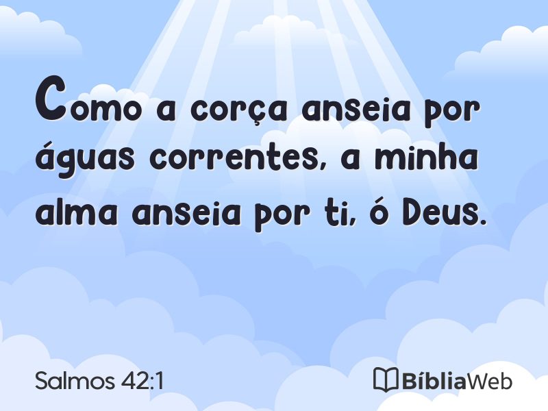 Salmos 42:1 em imagem para compartilhar