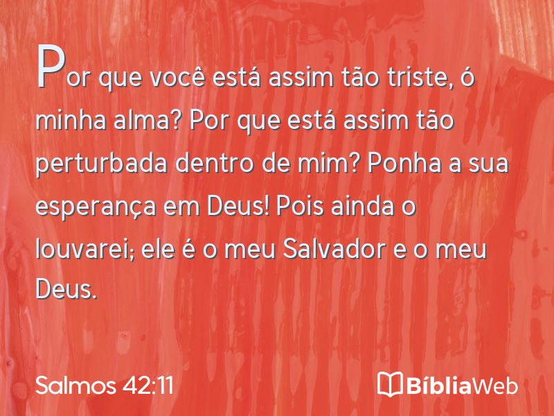 Salmos 42:11 em imagem para compartilhar