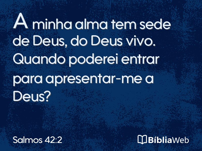 Salmos 42:2 em imagem para compartilhar