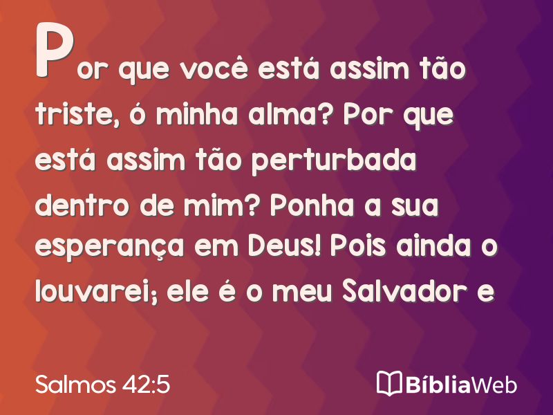 Salmos 42:5 em imagem para compartilhar