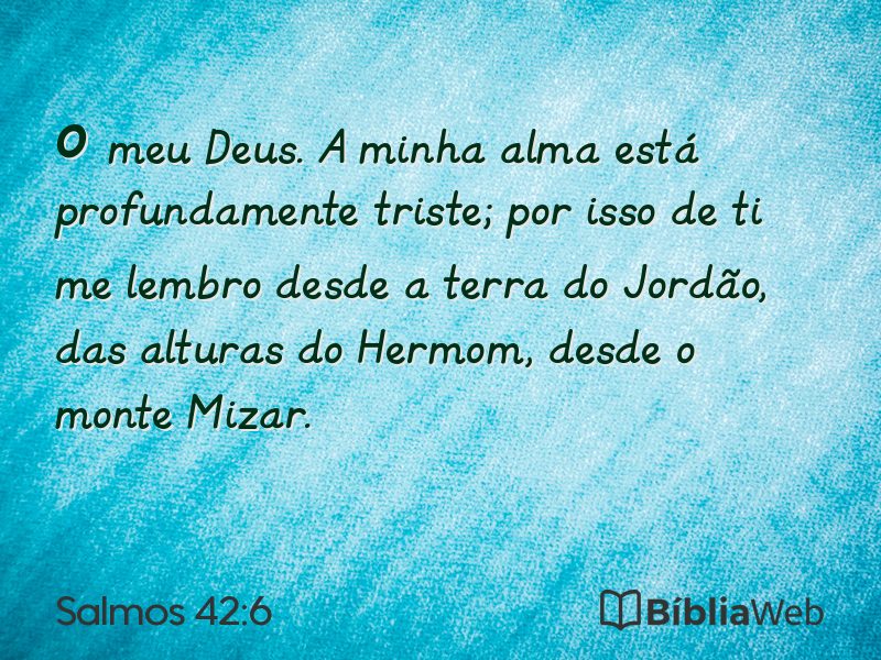 Salmos 42:6 em imagem para compartilhar