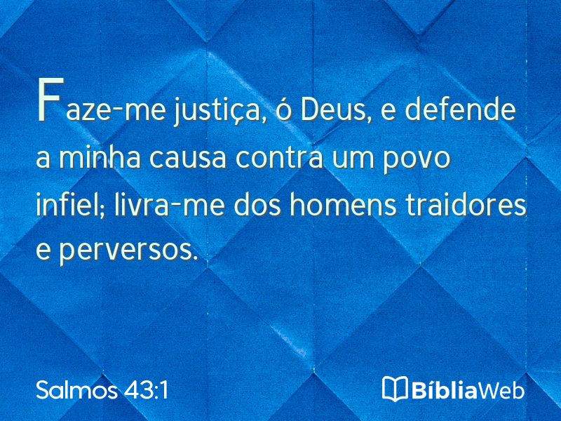 Salmos 43:1 em imagem para compartilhar
