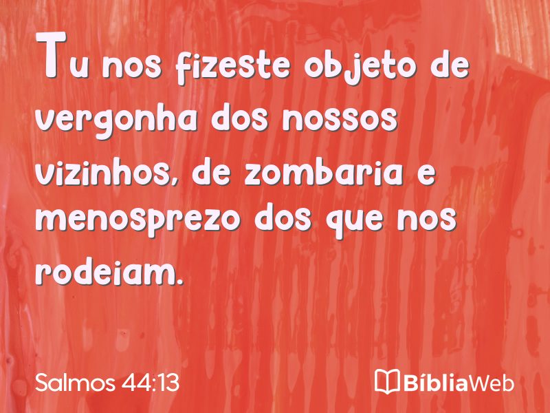 Salmos 44:13 em imagem para compartilhar