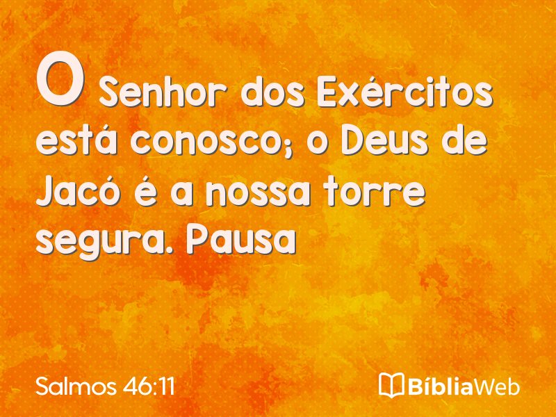 Salmos 46:11 em imagem para compartilhar