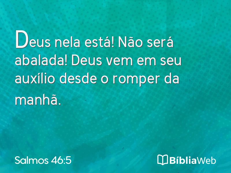 Salmos 46:5 em imagem para compartilhar