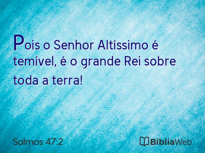 Salmos 47:2 em imagem para compartilhar