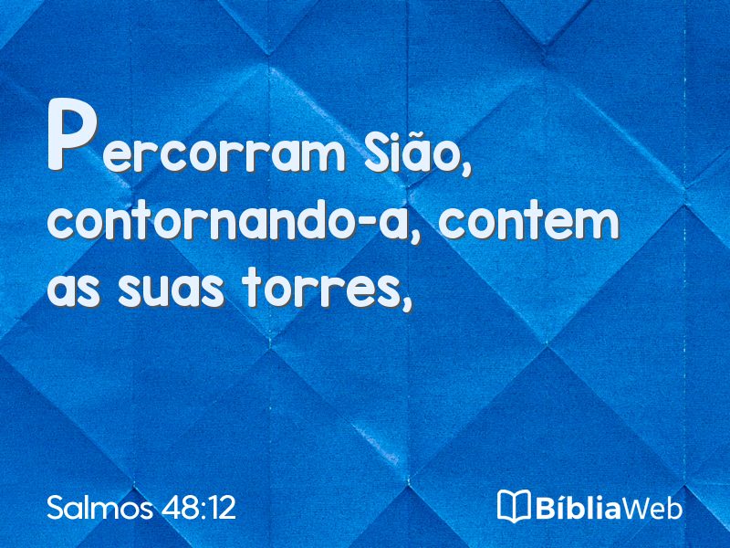 Salmos 48:12 em imagem para compartilhar