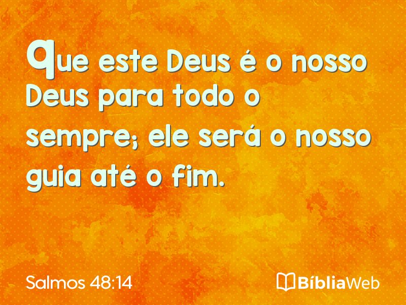 Salmos 48:14 em imagem para compartilhar