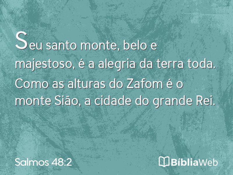 Salmos 48:2 em imagem para compartilhar