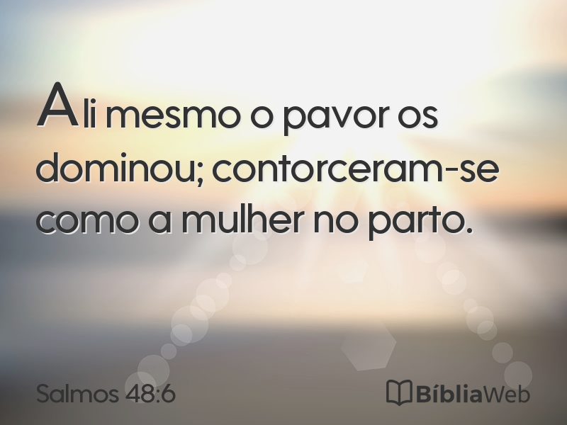 Salmos 48:6 em imagem para compartilhar