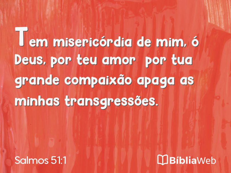 Salmos 51:1 em imagem para compartilhar