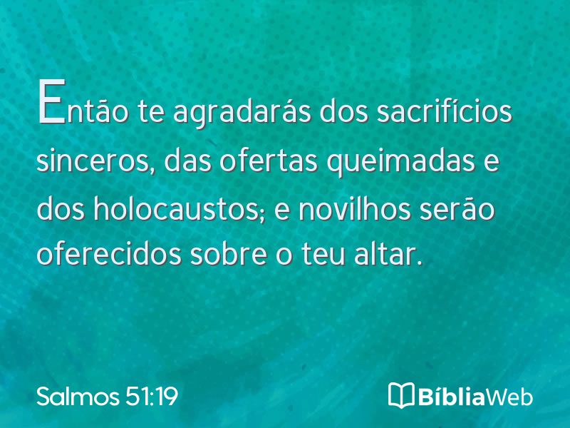 Salmos 51:19 em imagem para compartilhar