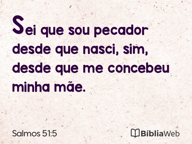 Salmos 51:5 em imagem para compartilhar